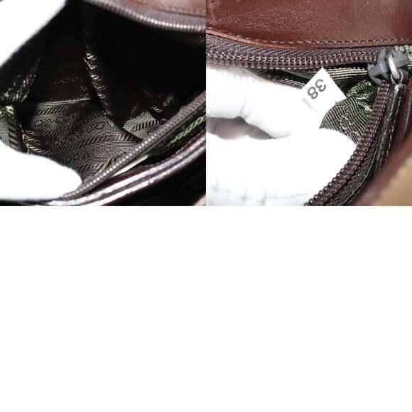 PRADA Shoulder Bag Leather Beige - Picture 12 of 12